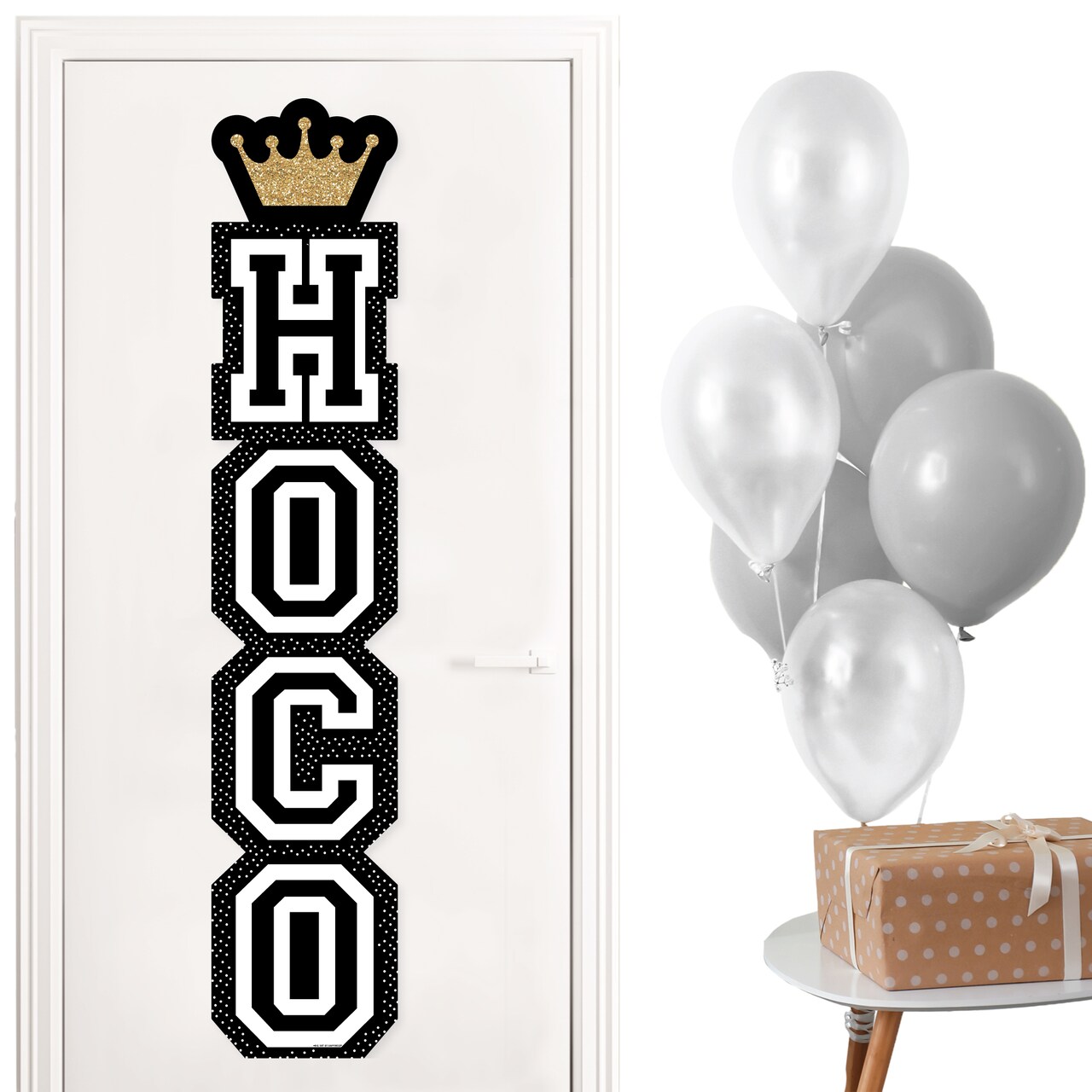 Big Dot of Happiness HOCO Dance - Homecoming Vertical Decoration - Shaped Banner